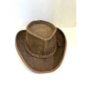 Skully’s by Henschel Suede Leather Hat – Brown (Large, Vintage)